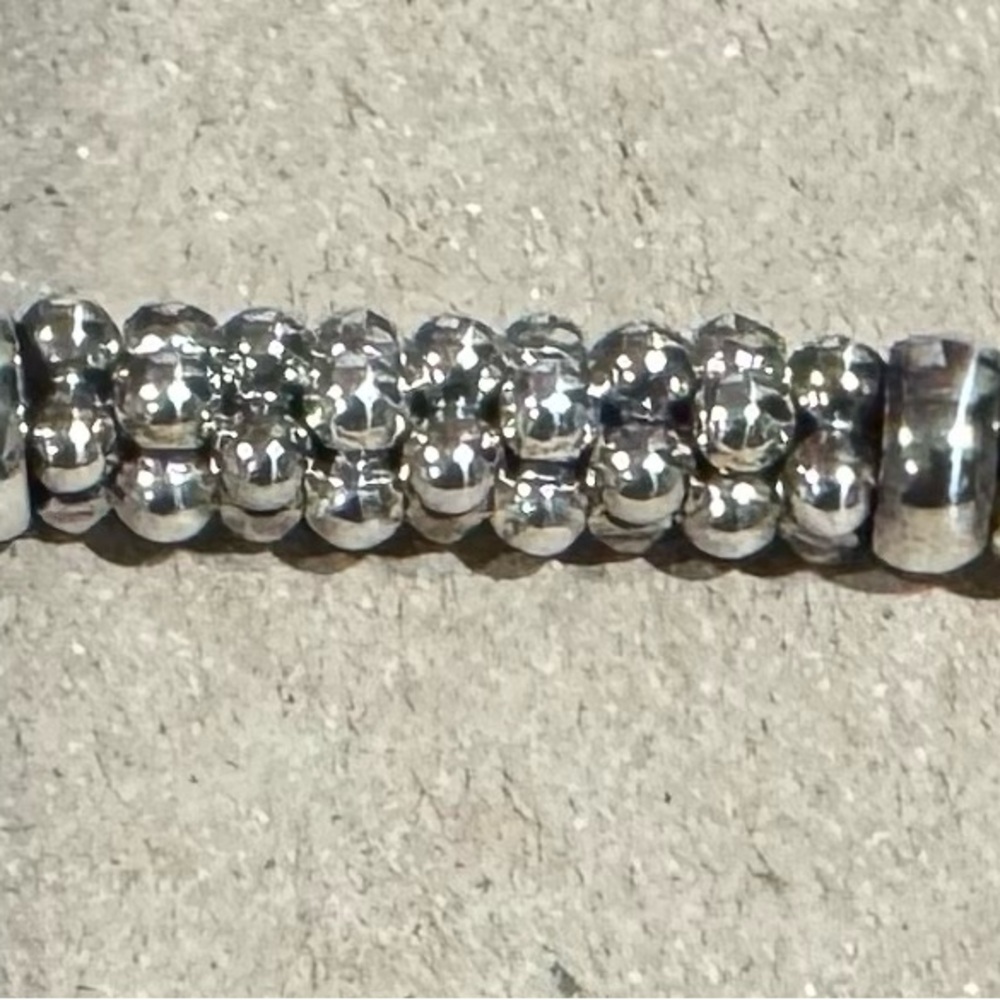 LAGOS Silver Caviar Bracelet with 4 bars - Picture 4 of 7